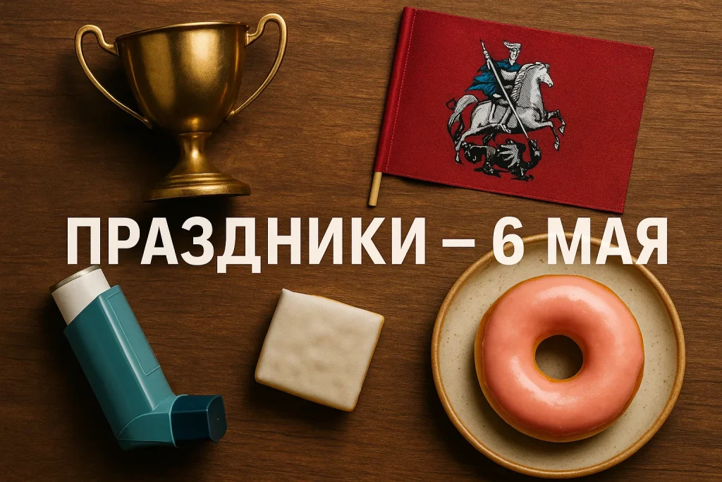 Праздники 6 мая 2025: астма, No Diet Day и флаг Москвы