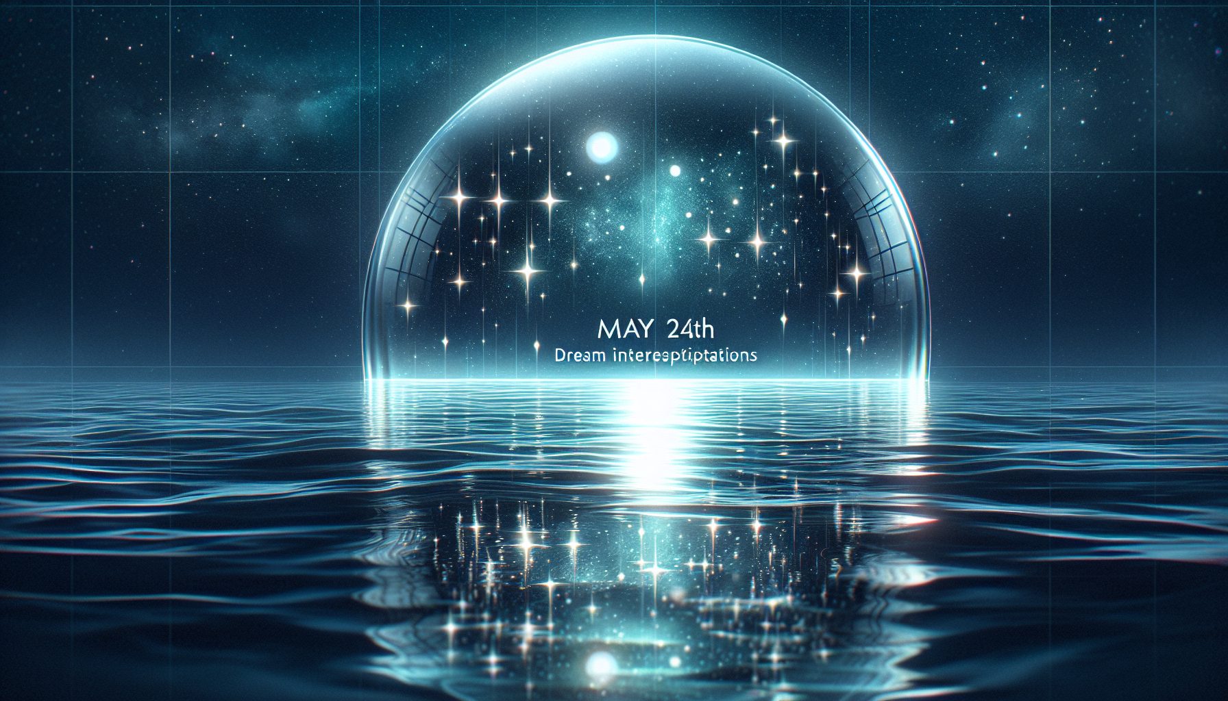 Прозрачная, сияющая вода ночью 24 мая