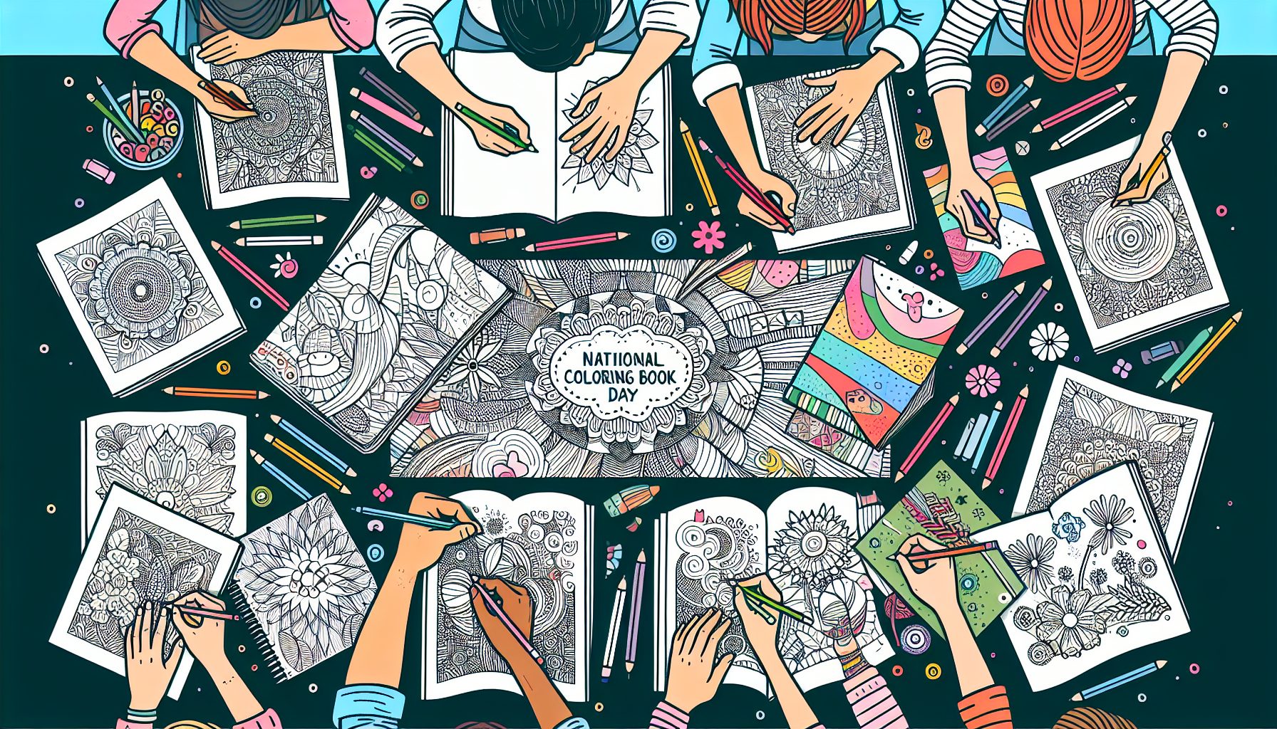 National Coloring Book Day: радость простого штриха